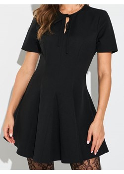 Sinsay - Sukienka mini z zakładkami - czarny ze sklepu Sinsay w kategorii Sukienki - zdjęcie 189325481