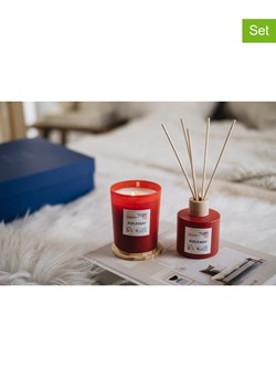 AVA &amp; MAY 2-częściowy zestaw prezentowy "Marrakesh" w kolorze czerwonym ze sklepu Limango Polska w kategorii Świece i dyfuzory - zdjęcie 189325871