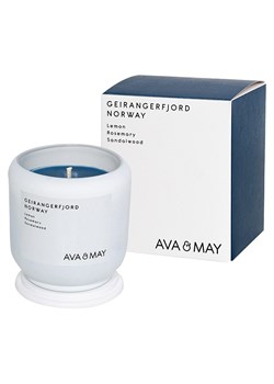 AVA &amp; MAY Świeca zapachowa "Geirangerfjord" - 200 g ze sklepu Limango Polska w kategorii Świece i dyfuzory - zdjęcie 189326150