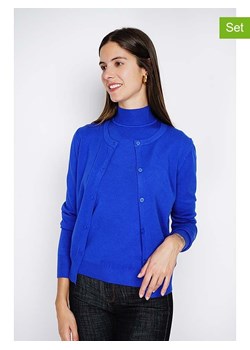 William de Faye 2-częściowy zestaw w kolorze niebieskim ze sklepu Limango Polska w kategorii Swetry damskie - zdjęcie 189326533
