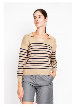 William de Faye Sweter w kolorze granatowo-karmelowym ze sklepu Limango Polska w kategorii Swetry damskie - zdjęcie 189326734