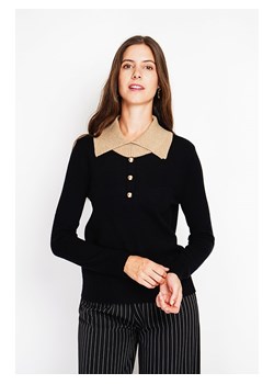 William de Faye Sweter w kolorze czarno-beżowym ze sklepu Limango Polska w kategorii Swetry damskie - zdjęcie 189326772