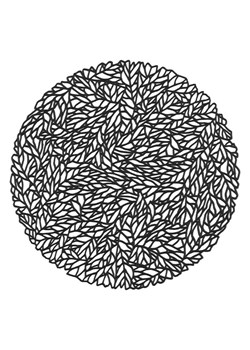 4Living Podkładka stołowa "Alma" w kolorze czarnym - Ø 35 cm ze sklepu Limango Polska w kategorii Podkładki na stół - zdjęcie 189327454