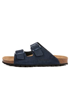 billowy Skórzane klapki w kolorze granatowym ze sklepu Limango Polska w kategorii Klapki damskie - zdjęcie 189331242
