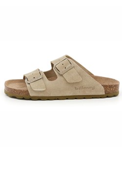 billowy Skórzane klapki w kolorze beżowym ze sklepu Limango Polska w kategorii Kapcie dziecięce - zdjęcie 189331782