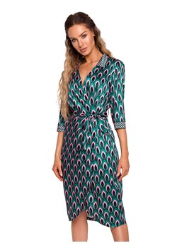 made of emotion Sukienka w kolorze zielonym ze wzorem ze sklepu Limango Polska w kategorii Sukienki - zdjęcie 189337574