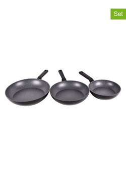 InnovaGoods Patelnie (3 szt.) "Excellence" w kolorze czarnym ze sklepu Limango Polska w kategorii Garnki - zdjęcie 189338634