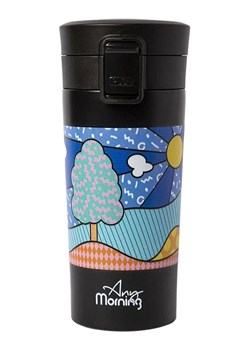 InnovaGoods Kubek termiczny "BA21522" w kolorze czarnym ze wzorem - 380 ml ze sklepu Limango Polska w kategorii Kubki termiczne - zdjęcie 189338762