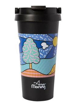 InnovaGoods Kubek termiczny "BA21525” w kolorze czarnym ze wzorem - 500 ml ze sklepu Limango Polska w kategorii Kubki termiczne - zdjęcie 189338803