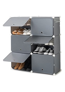 InnovaGoods Szafka w kolorze szarym na buty - 84 x 96 x 32 cm ze sklepu Limango Polska w kategorii Szafy - zdjęcie 189339243