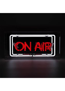 LOCOMOCEAN Lampa neonowa "On Air" w kolorze biało-czerwonym - 38 x 19 x 10,5 cm ze sklepu Limango Polska w kategorii Oświetlenie - zdjęcie 189339301