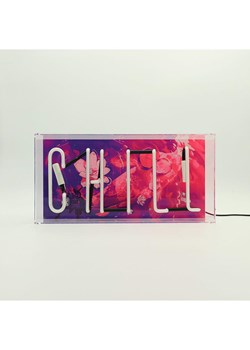 LOCOMOCEAN Lampa neonowa "Chill" w kolorze różowym - 38 x 19 x 10,5 cm ze sklepu Limango Polska w kategorii Oświetlenie - zdjęcie 189339343