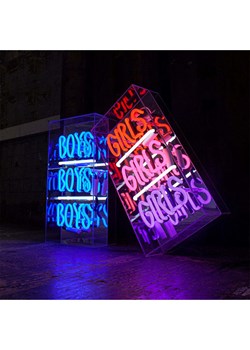 LOCOMOCEAN Lampa neonowa "Girls" w różnych kolorach - 19 x 38 x 10,5 cm ze sklepu Limango Polska w kategorii Oświetlenie - zdjęcie 189339404