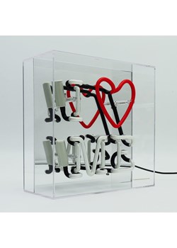 LOCOMOCEAN Lampa neonowa "I Love Me" w kolorze czerwono-białym - 25 x 25 x 10,5 cm ze sklepu Limango Polska w kategorii Oświetlenie - zdjęcie 189339414
