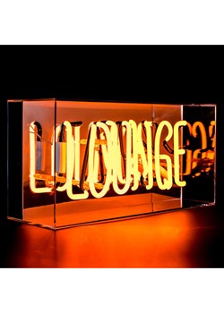 LOCOMOCEAN Lampa neonowa "Lounge" w kolorze pomarańczowym - 38 x 19 x 10,5 cm ze sklepu Limango Polska w kategorii Oświetlenie - zdjęcie 189339434