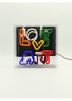 LOCOMOCEAN Lampa neonowa "Love Art" w różnych kolorach - 25 x 25 x 10,5 cm ze sklepu Limango Polska w kategorii Oświetlenie - zdjęcie 189339442