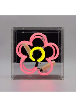 LOCOMOCEAN Lampa neonowa "Daisy" w kolorze różowo-żółtym - 16 x 16 x 9 cm ze sklepu Limango Polska w kategorii Oświetlenie - zdjęcie 189339453