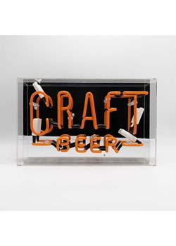 LOCOMOCEAN Lampa neonowa "Craft Beer" w kolorze pomarańczowym - 38 x 24 x 10,5 cm ze sklepu Limango Polska w kategorii Oświetlenie - zdjęcie 189339580