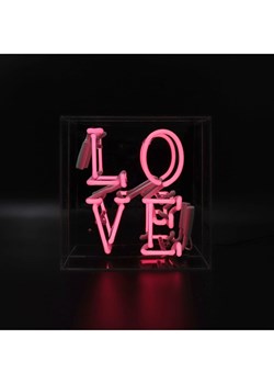 LOCOMOCEAN Lampa LED "Love" w kolorze różowym - 25 x 25 x 10,5 cm ze sklepu Limango Polska w kategorii Oświetlenie - zdjęcie 189339593