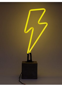 LOCOMOCEAN Dekoracyjna lampa LED "Lightning Bolt" w kolorze żółtym - 16 x 45 x 9 cm ze sklepu Limango Polska w kategorii Oświetlenie - zdjęcie 189339633