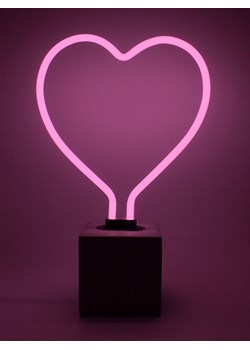 LOCOMOCEAN Dekoracyjna lampa LED "Heart" w kolorze różowym - 20 x 31 x 9 cm ze sklepu Limango Polska w kategorii Oświetlenie - zdjęcie 189339671
