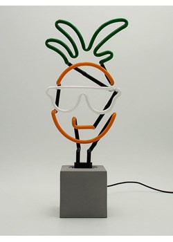 LOCOMOCEAN Dekoracyjna lampa LED "Pineapple" w kolorze pomrańczowo-zielonym - 38,6 x 9 cm ze sklepu Limango Polska w kategorii Oświetlenie - zdjęcie 189339684