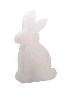 8 seasons Lampa dekoracyjna LED "Shining Rabbit" w kolorze białym - wys. 70 cm ze sklepu Limango Polska w kategorii Oświetlenie - zdjęcie 189339783