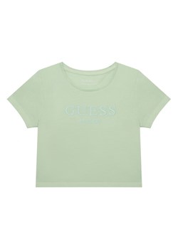 Guess T-Shirt J6GI17 K8HM4 Zielony Regular Fit ze sklepu MODIVO w kategorii Bluzki dziewczęce - zdjęcie 189340044