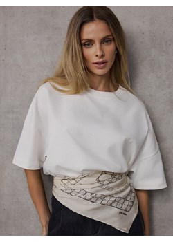 Mohito - T-shirt oversize - kremowy ze sklepu Mohito w kategorii Bluzki damskie - zdjęcie 189340253