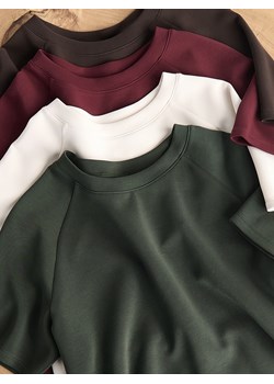 Reserved - T-shirt z modalem - beżowy ze sklepu Reserved w kategorii Bluzki damskie - zdjęcie 189342100