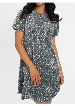 Sinsay - Sukienka z cekinami - srebrny ze sklepu Sinsay w kategorii Sukienki - zdjęcie 189342193