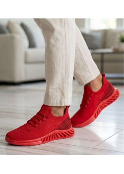 Czerwone męskie sneakersy buty sportowe /G6-1 1865 T244/ ze sklepu Pantofelek24.pl w kategorii Buty sportowe męskie - zdjęcie 189342300