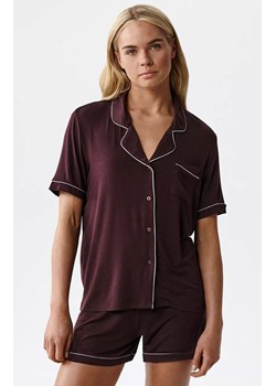 Atlantic dwuczęściowa piżama damska rozpinana NLP-496-WINO, Kolor wino, Rozmiar S, ATLANTIC ze sklepu Primodo w kategorii Piżamy damskie - zdjęcie 189342720