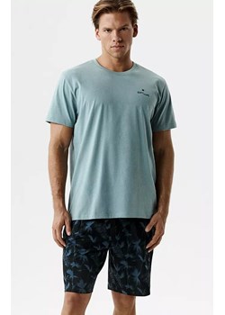 Bawełniana piżama męska dwuczęściowa NMP-399-MIN_GRAC, Kolor niebiesko-granatowy, Rozmiar S, ATLANTIC ze sklepu Primodo w kategorii Piżamy męskie - zdjęcie 189342753