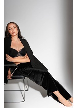 Ava spodnie damskie welurowe czarne 003, Kolor czarny, Rozmiar L, Ava ze sklepu Primodo w kategorii Spodnie damskie - zdjęcie 189342802