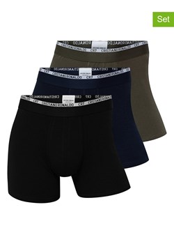 CR7 Bokserki (3 pary) w kolorze brązowo-czarno-granatowym ze sklepu Limango Polska w kategorii Majtki męskie - zdjęcie 189343441