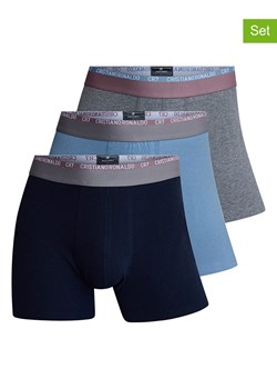 CR7 Bokserki (3 pary) w kolorze granatowo-błękitno-szarym ze sklepu Limango Polska w kategorii Majtki męskie - zdjęcie 189343501