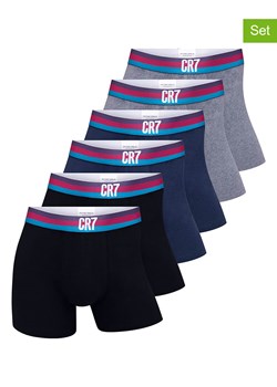 CR7 Bokserki (6 par) w kolorze czarnym, szarym i granatowym ze sklepu Limango Polska w kategorii Majtki męskie - zdjęcie 189343540