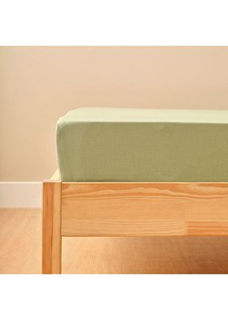 BELLA MAISON Satynowe prześcieradło "Basic" w kolorze jasnozielonym na gumce ze sklepu Limango Polska w kategorii Prześcieradła - zdjęcie 189345132