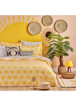 BELLA MAISON Komplet pościeli renforcé "Sunset" w kolorze szaro-żółtym ze sklepu Limango Polska w kategorii Pościele - zdjęcie 189345230