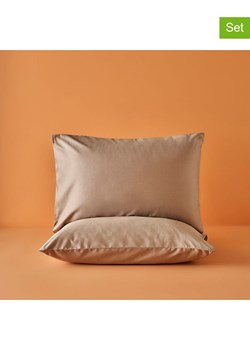 BELLA MAISON Poszewki (2 szt.) "Basic" w kolorze szarobrązowym na poduszkę - 50 x 70 cm ze sklepu Limango Polska w kategorii Poduszki dekoracyjne - zdjęcie 189345303