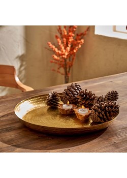 BELLA MAISON Taca "Serra" w kolorze złotym do serwowania - Ø 40 cm ze sklepu Limango Polska w kategorii Misy i tace dekoracyjne - zdjęcie 189345434