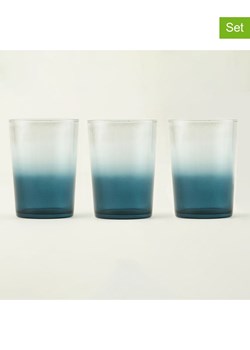 BELLA MAISON Szklanki (3 szt.) "Colored" w kolorze niebieskim - 510 ml ze sklepu Limango Polska w kategorii Naczynia - zdjęcie 189345640
