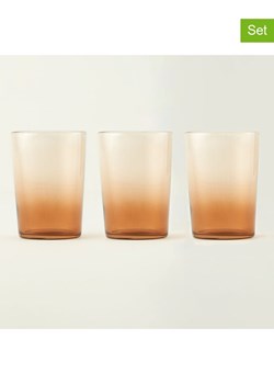 BELLA MAISON Szklanki (3 szt.) "Colored" w kolorze jasnobrązowym - 510 ml ze sklepu Limango Polska w kategorii Naczynia - zdjęcie 189345643