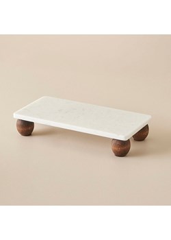 BELLA MAISON Patera kuchenna "Olmo" w kolorze biało-brązowym - 30 x 15 cm ze sklepu Limango Polska w kategorii Misy i tace dekoracyjne - zdjęcie 189345741