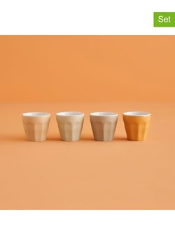 BELLA MAISON Kubki (4 szt.) w kolorze pomarańczowo-brązowo-beżowym do kawy - 90 ml ze sklepu Limango Polska w kategorii Dzbanki i zaparzacze - zdjęcie 189345763