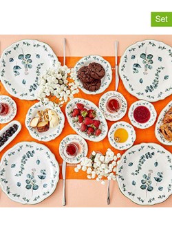 BELLA MAISON 26-częściowy zestaw śniadaniowy "Ocaliptus" w kolorze niebiesko-zielonym ze sklepu Limango Polska w kategorii Naczynia - zdjęcie 189345780