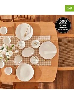 BELLA MAISON 26-częściowy zestaw śniadaniowy "Opa" w kolorze złoto-białym ze sklepu Limango Polska w kategorii Naczynia - zdjęcie 189345792