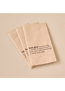 BELLA MAISON Serwetki (25 szt.) "Hangry" w kolorze beżowym ze sklepu Limango Polska w kategorii Akcesoria kuchenne - zdjęcie 189345801