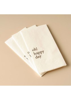 BELLA MAISON Serwetki (25 szt.) "Oh Happy Day" w kolorze białym ze sklepu Limango Polska w kategorii Akcesoria kuchenne - zdjęcie 189345804